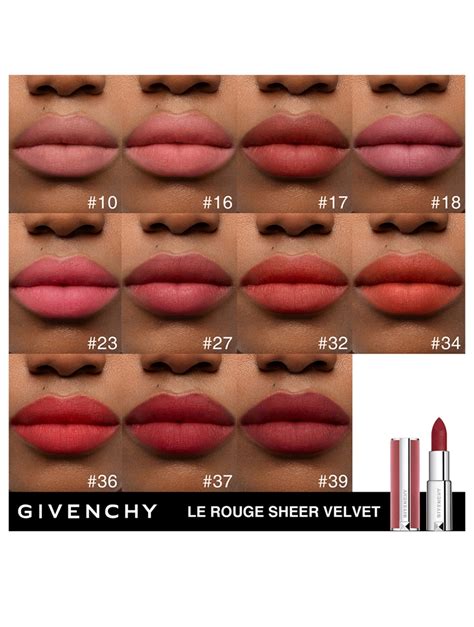 givenchy le rouge sheer velvet 36